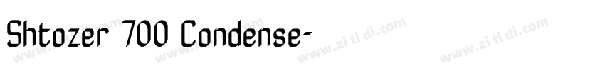 Shtozer 700 Condense字体转换